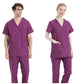 Female Classic Scrub Set in Polyester Cotton Nurse Uniform Hospital Wear Multiple Pockets Elastic Waistband